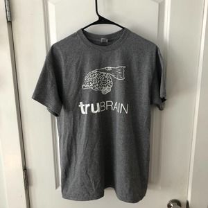 TruBrain Nootropics Gray Men's T Shirt size M